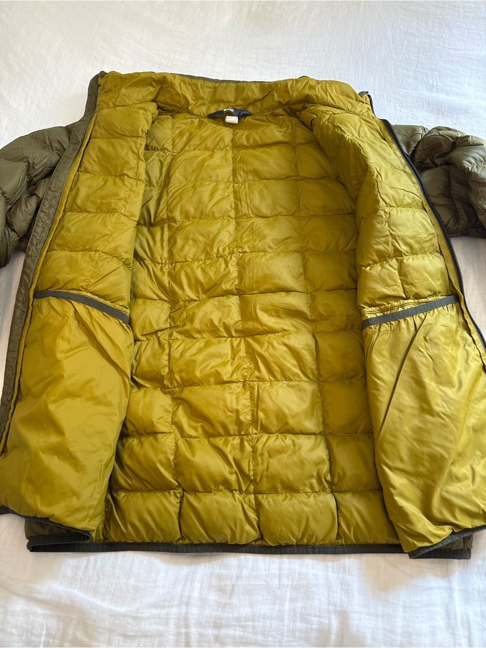REI Co-op 650 Down Jacket 2.0 Mens Large Brown Puffer Full Zip 154167 - Picture 4 of 13